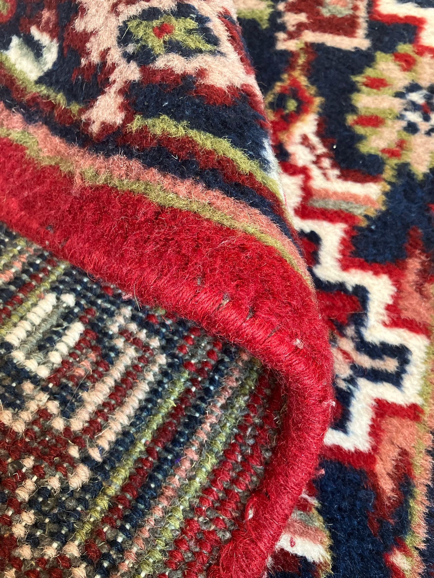 Handmade Vintage Persian Entryway Rug 2' X 3'1"