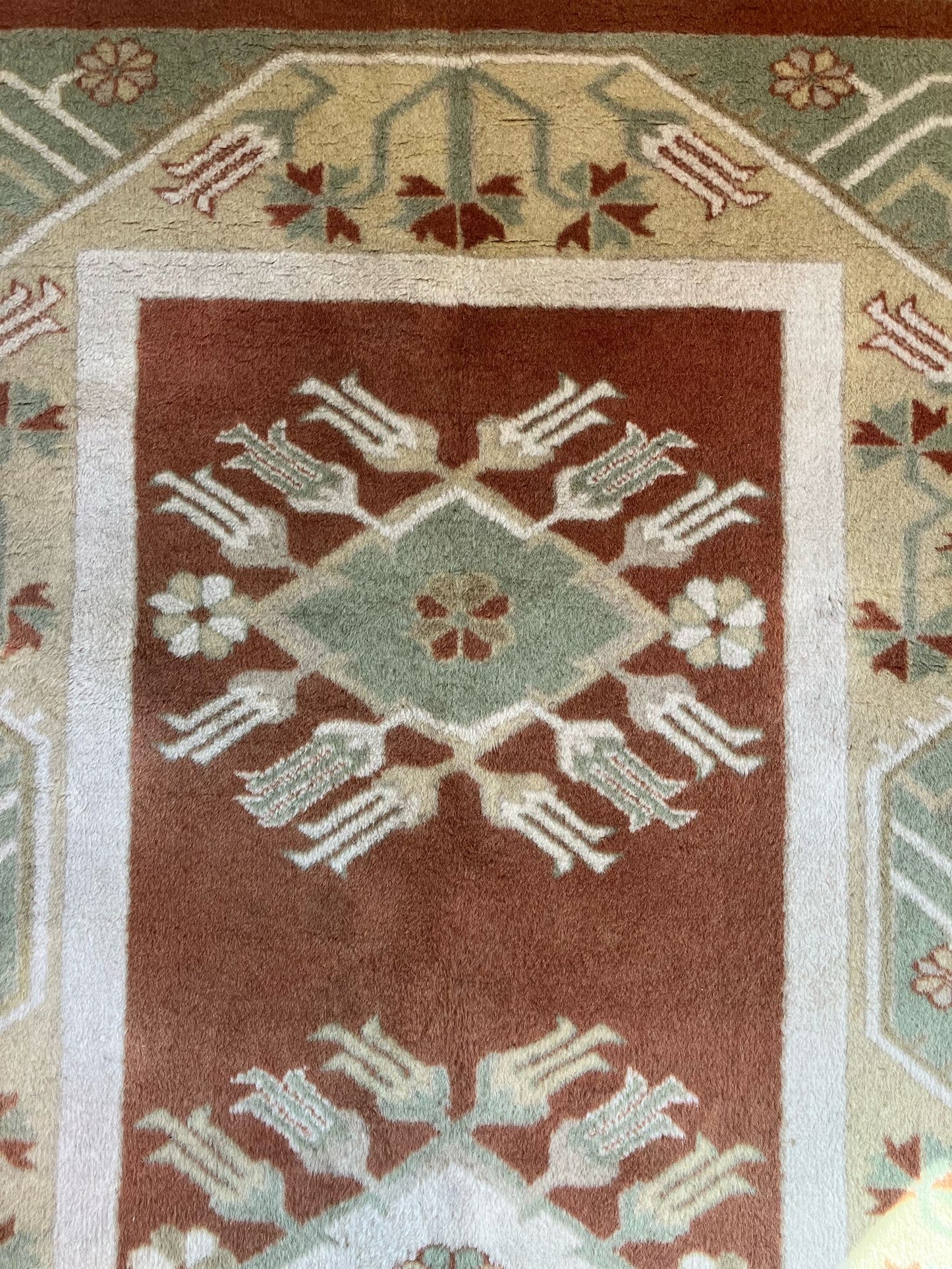 Handmade Vintage Turkish Medium Rug 5'5" X 8'3"