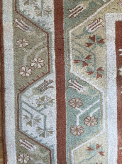 Handmade Vintage Turkish Medium Rug 5'5" X 8'3"