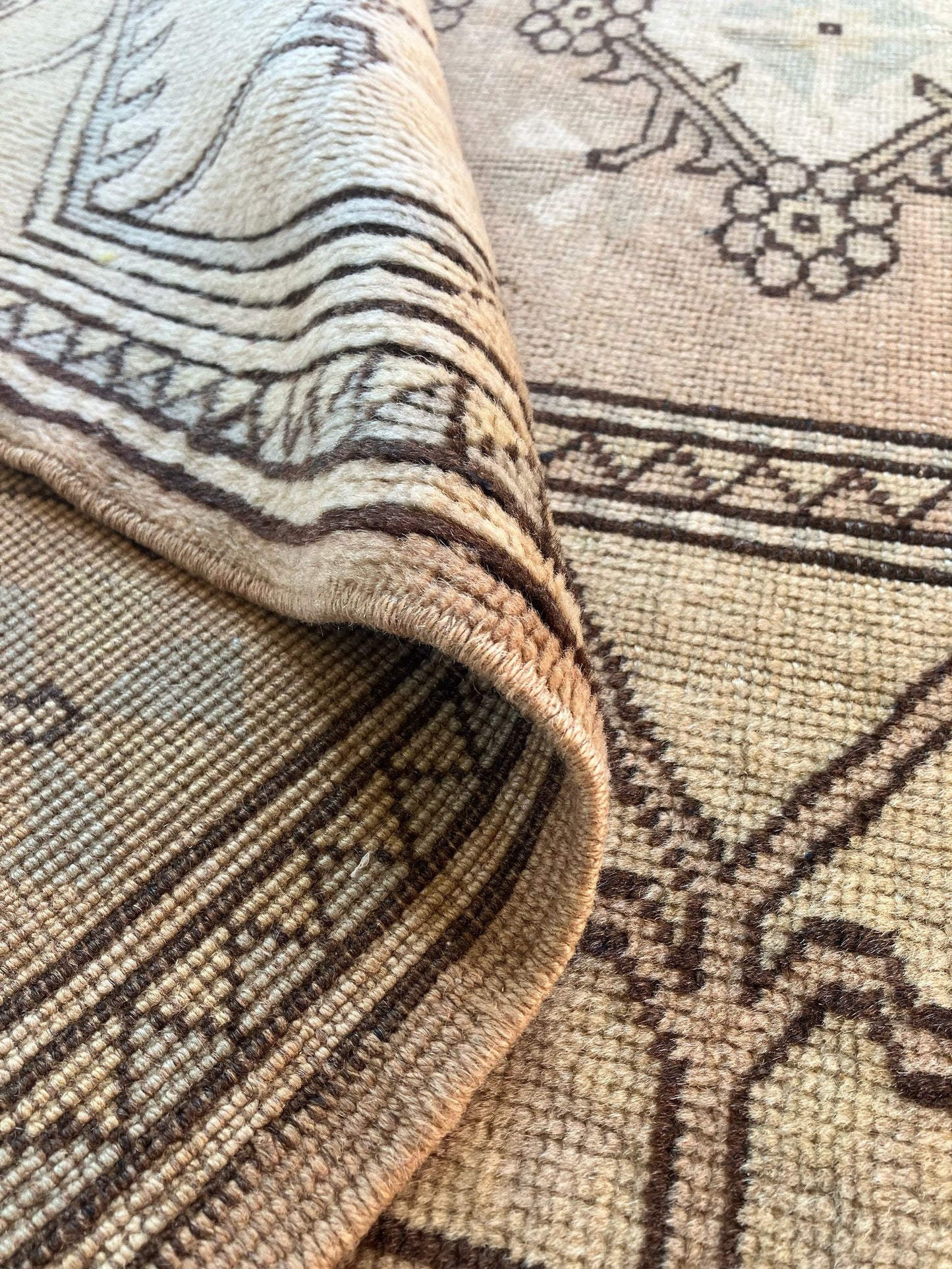 Handmade Vintage Turkish Medium Rug 5'3" X 7'9"