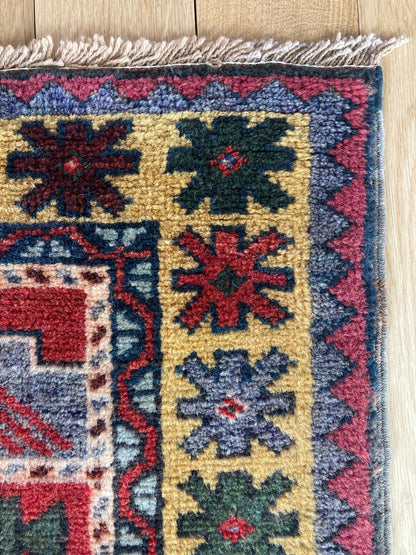 Handmade Vintage Turkish Medium Rug 4'4" X 7'5"