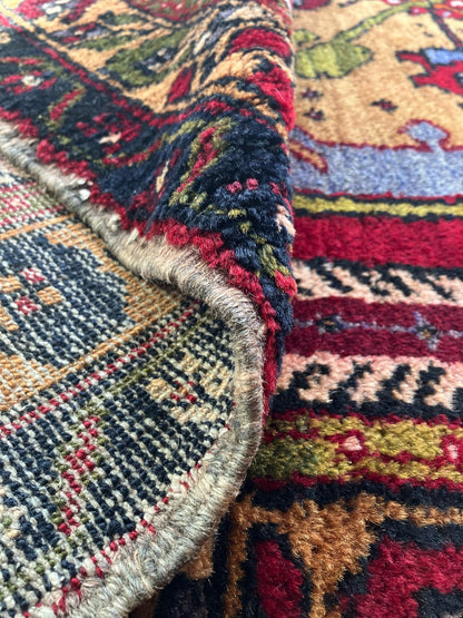 Handmade Vintage Turkish Medium Rug 4'5" X 7'9"