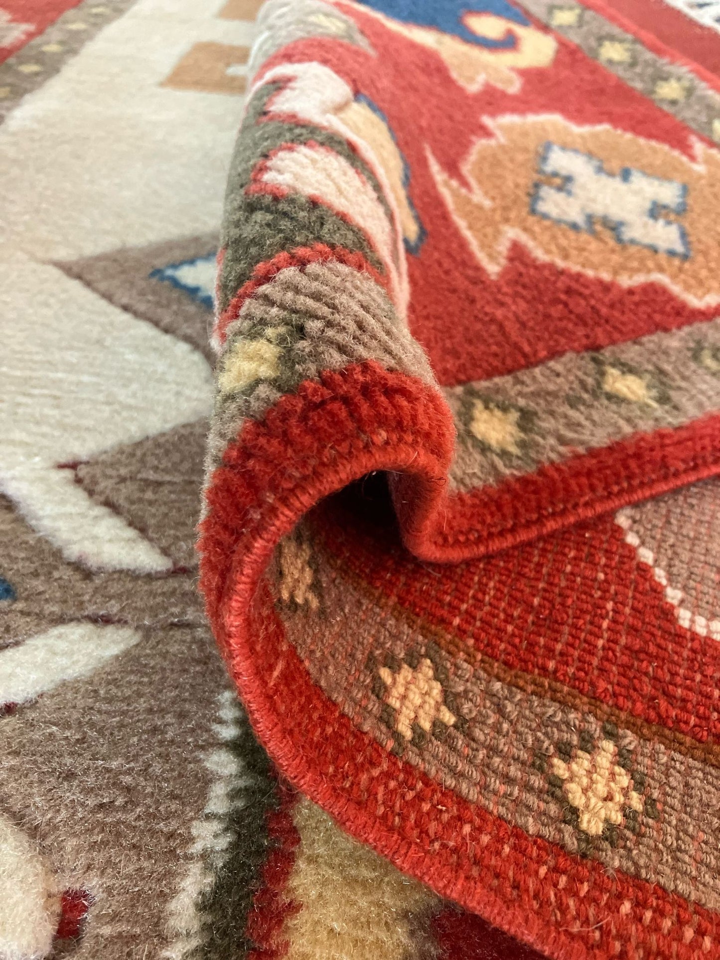 Handmade Vintage Turkish Medium Rug 4' X 6'3"