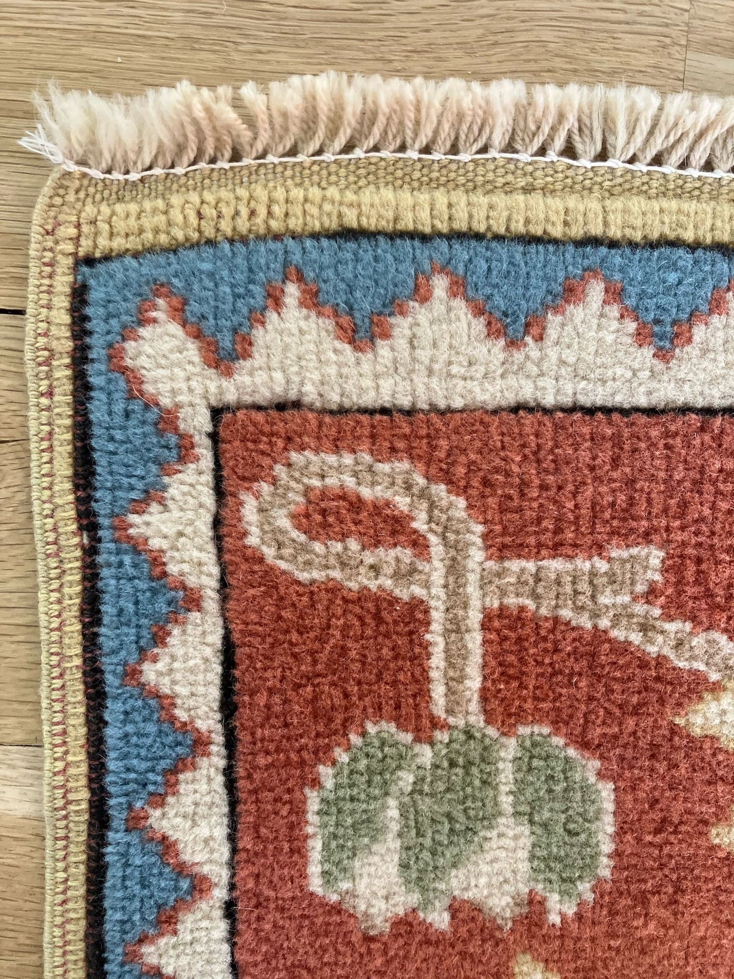 Handmade Vintage Turkish Medium Rug 4'1" X 6'3"