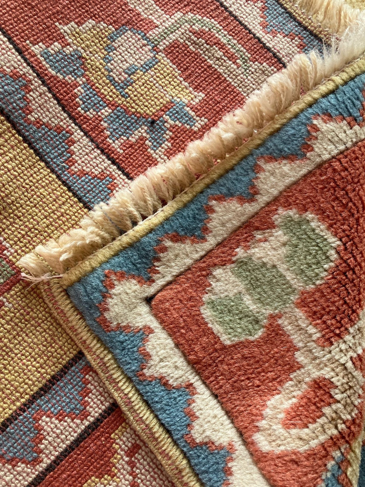 Handmade Vintage Turkish Medium Rug 4'1" X 6'3"