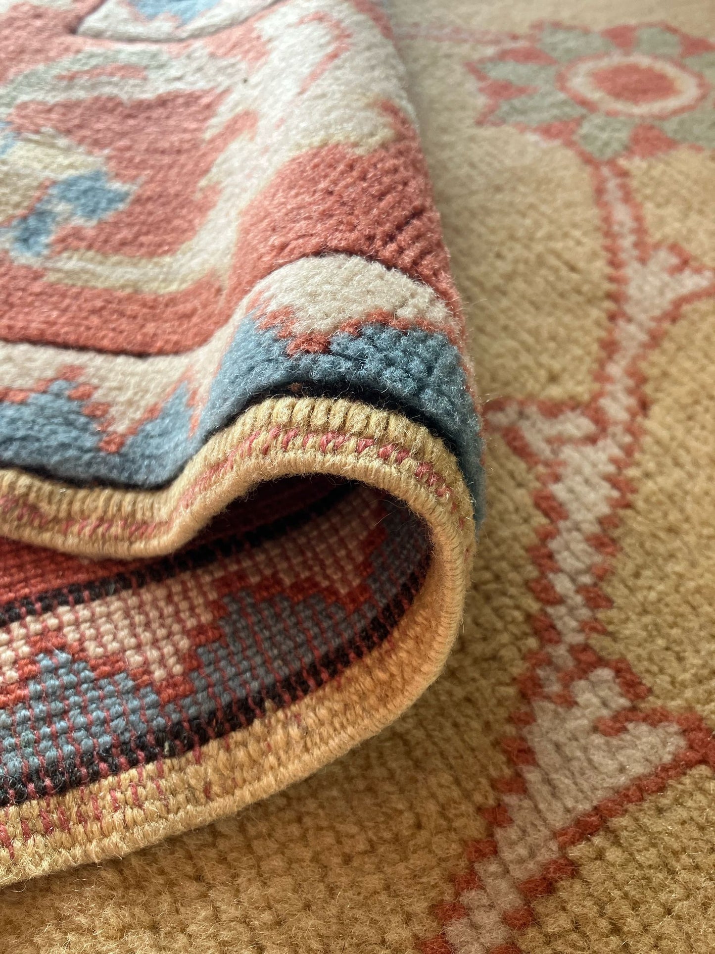 Handmade Vintage Turkish Medium Rug 4'1" X 6'3"