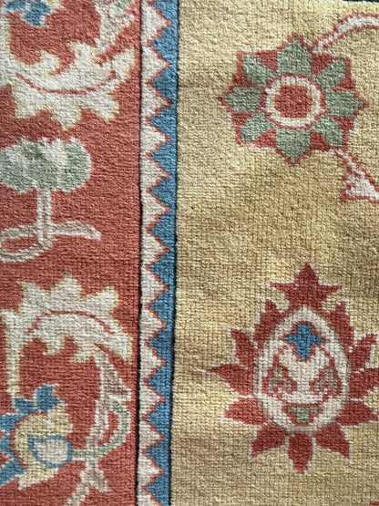 Handmade Vintage Turkish Medium Rug 4'1" X 6'3"