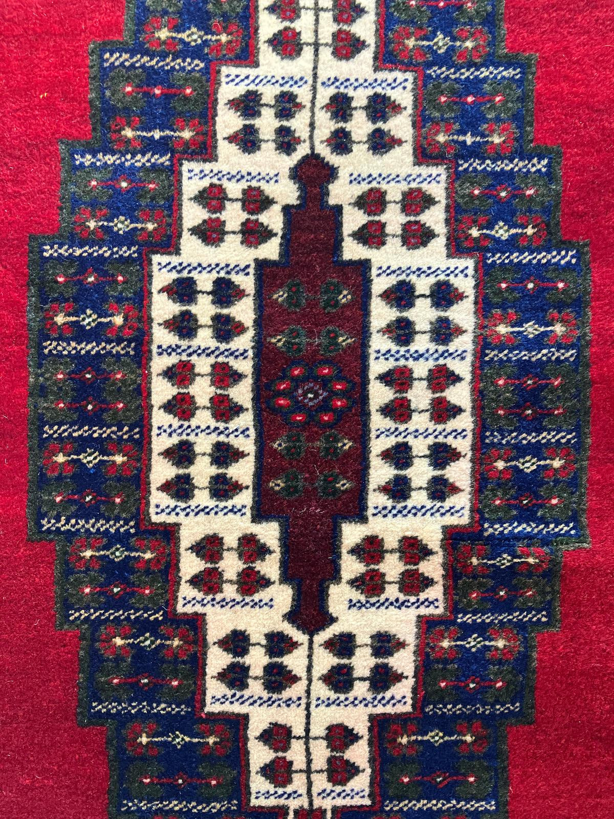 Handmade Vintage Turkish Medium Rug 4'2" X 7'7"