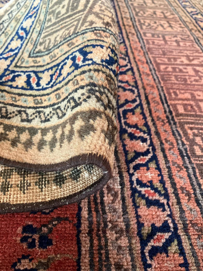 Handmade Vintage Turkish Small Rug 2'11" X 4'5"