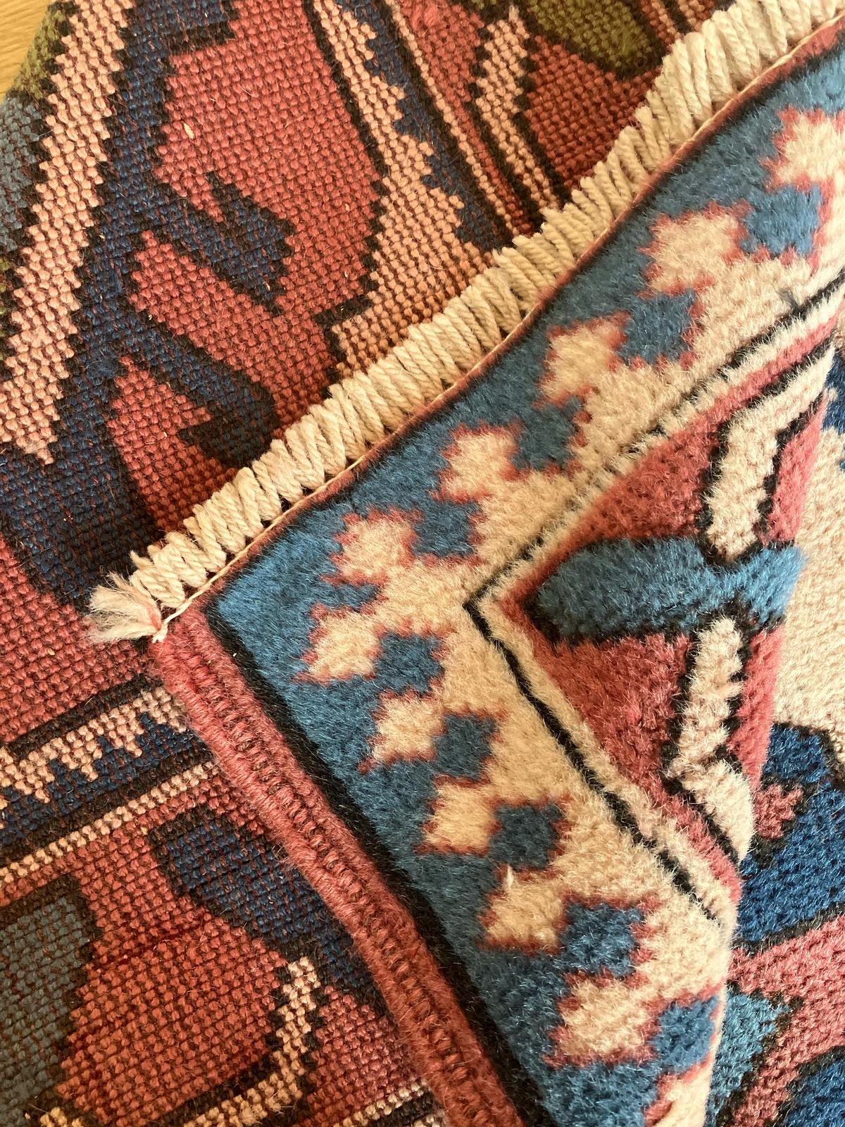 Handmade Vintage Turkish Small Rug 2'11" X 4'3"