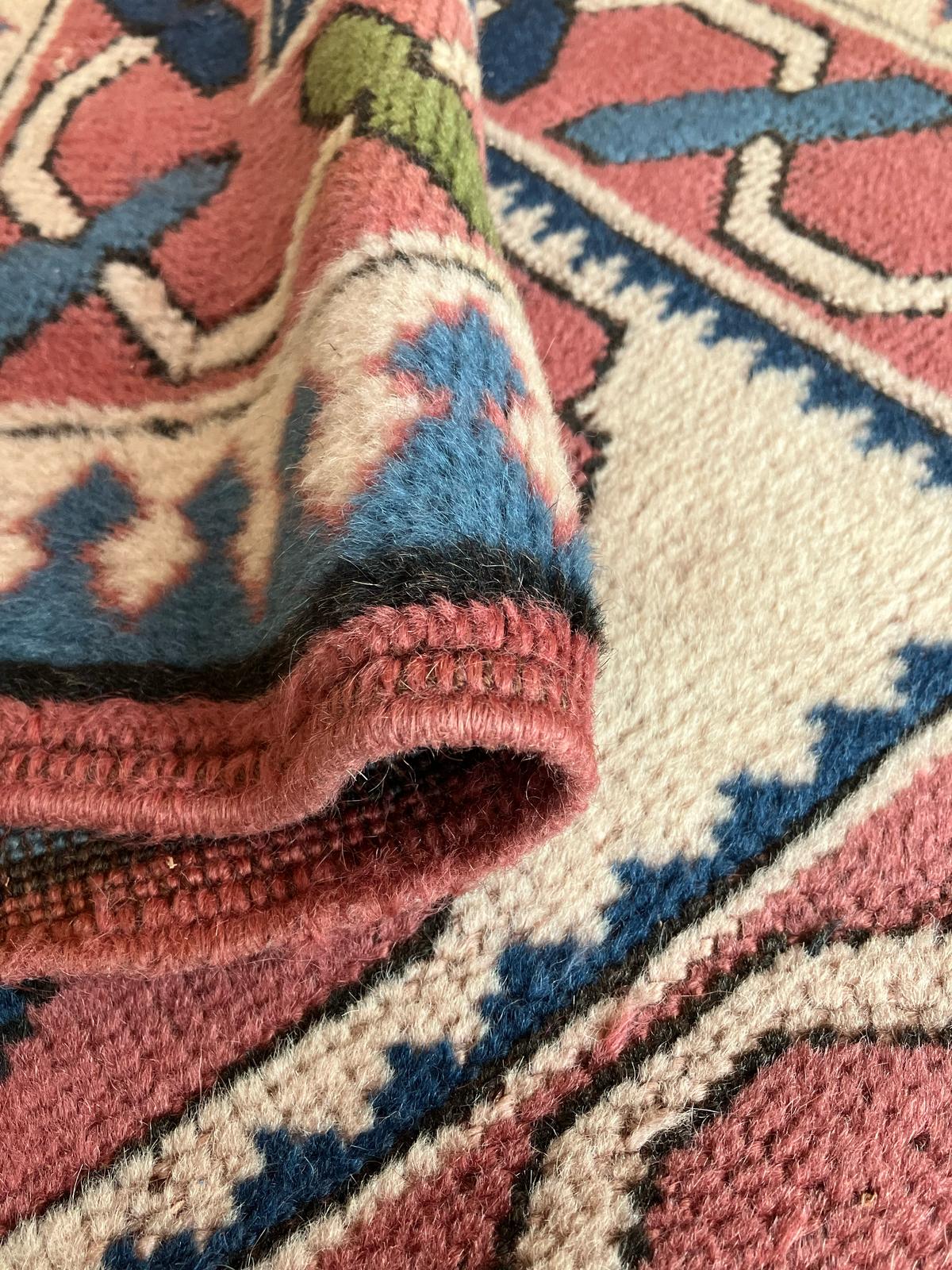Handmade Vintage Turkish Small Rug 2'11" X 4'3"