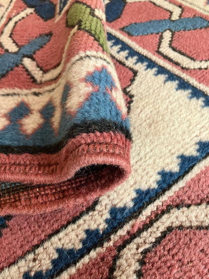 Handmade Vintage Turkish Small Rug 2'11" X 4'3"