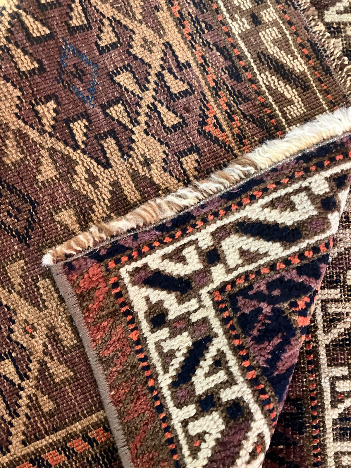 Handmade Vintage Turkoman Small Rug 2'5" X 4'9"