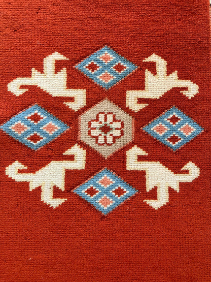 Handmade Vintage Turkish Runner 2'7" X 10'1"
