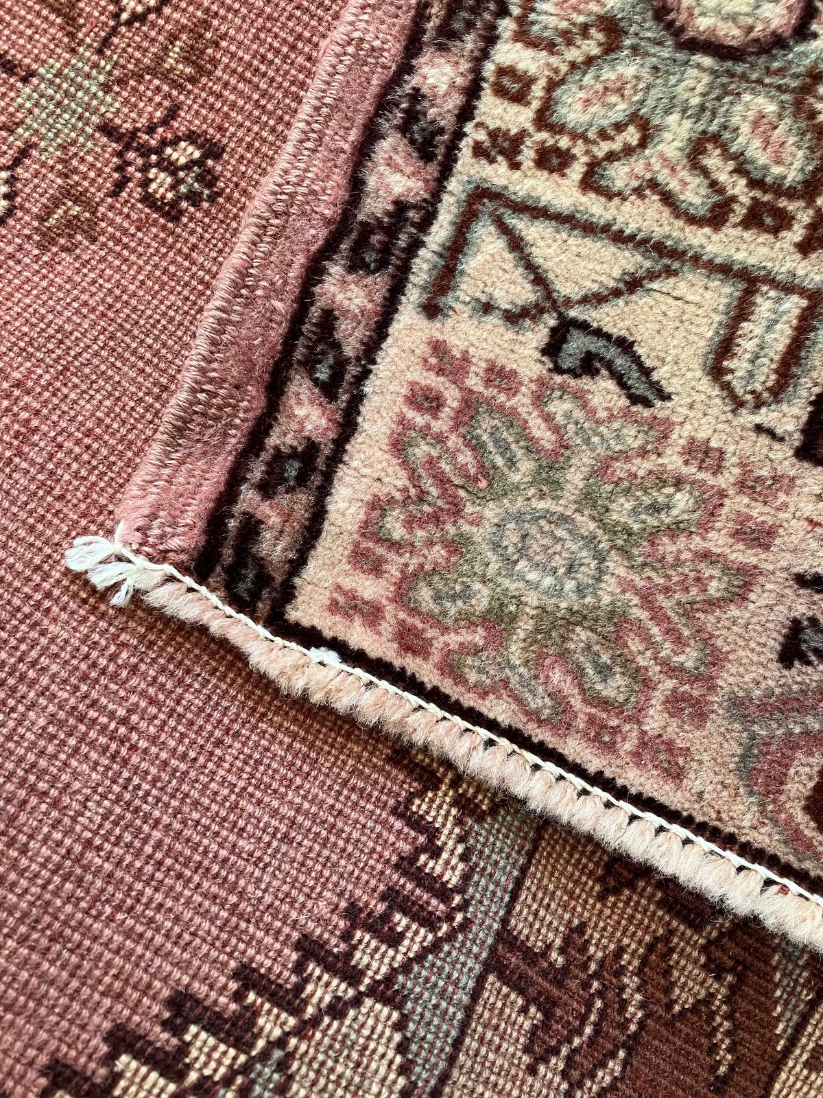 Handmade Vintage Turkish Runner 2'7" X 9'1"