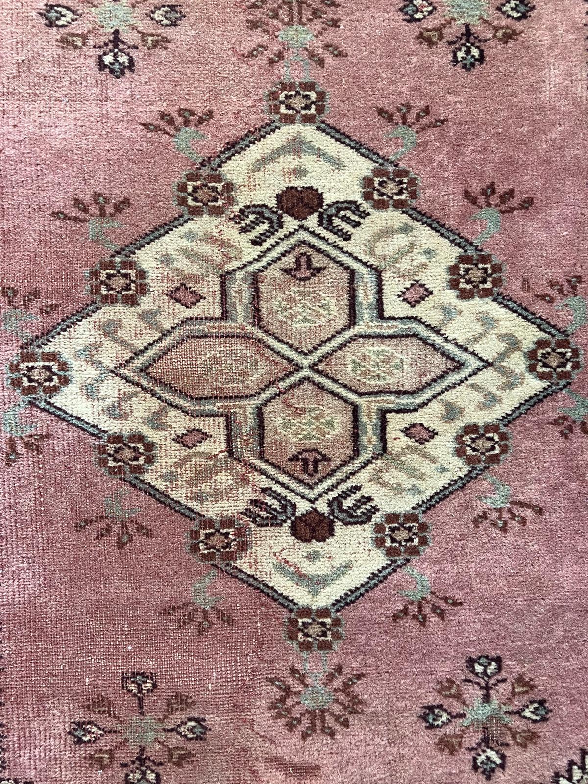 Handmade Vintage Turkish Runner 2'7" X 9'1"
