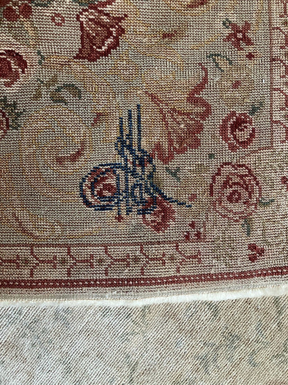 Handmade Vintage Turkish Medium Rug 5'5" X 7'8"