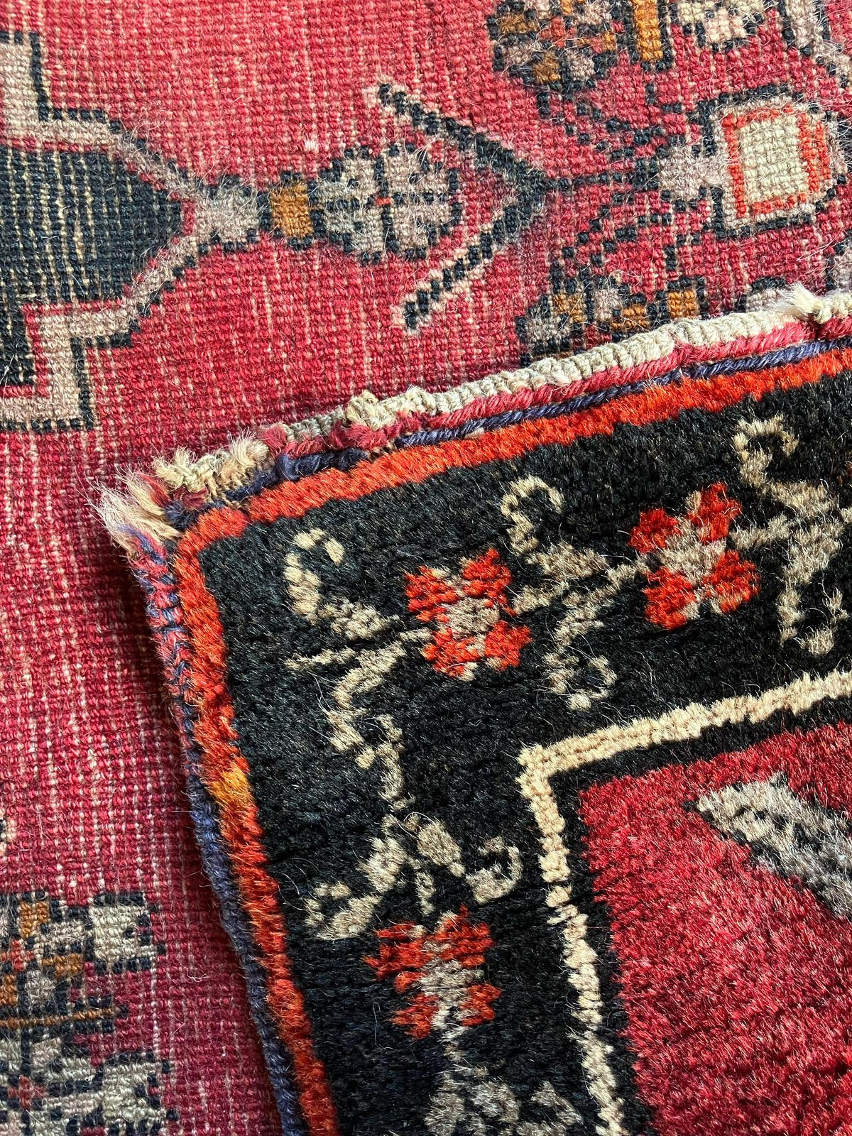 Handmade Vintage Turkish Runner 3'2" X 7'3"