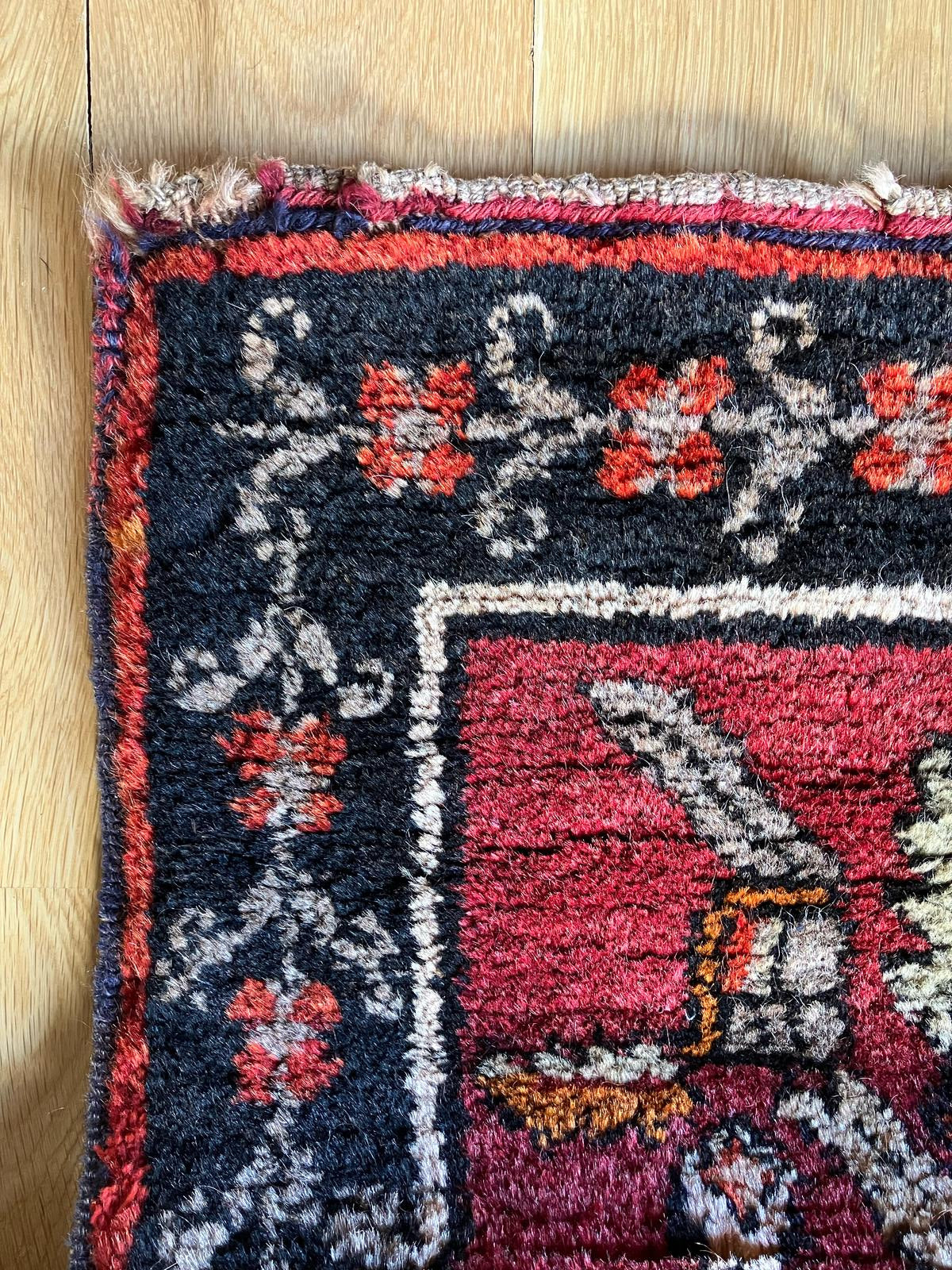 Handmade Vintage Turkish Runner 3'2" X 7'3"