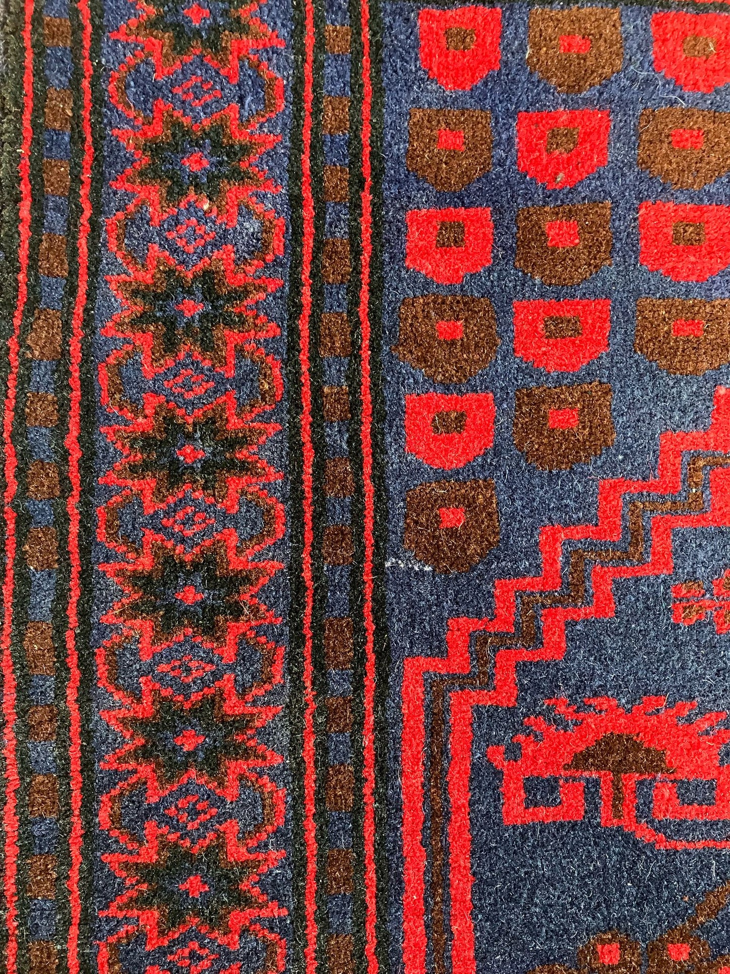 Handmade Vintage Turkish Medium Rug 3'5" X 5'8"