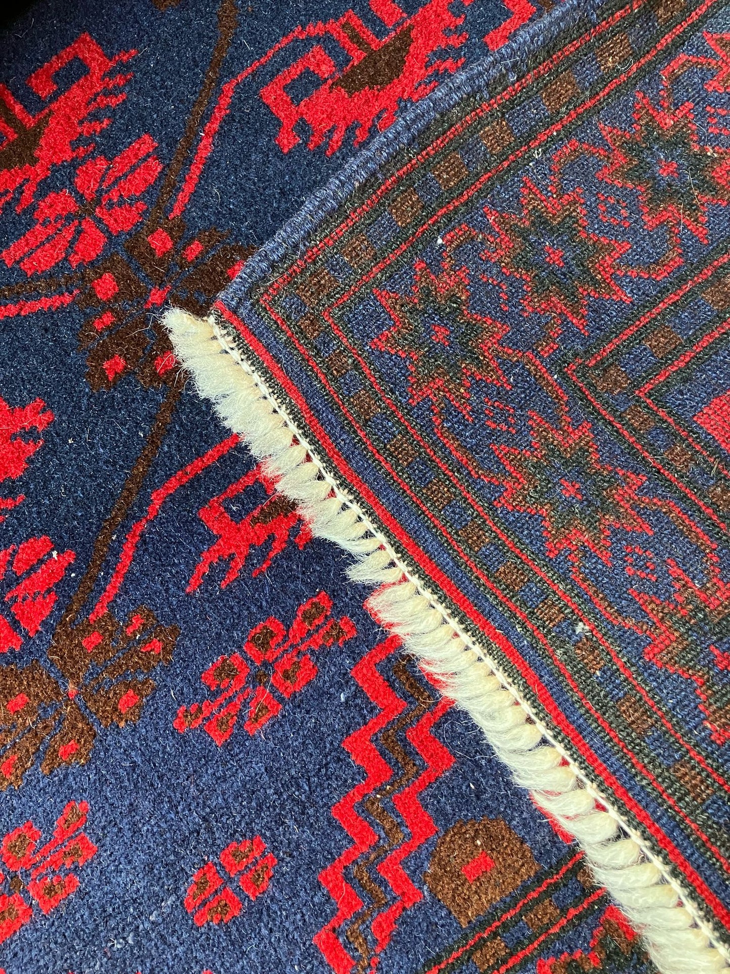 Handmade Vintage Turkish Medium Rug 3'5" X 5'8"