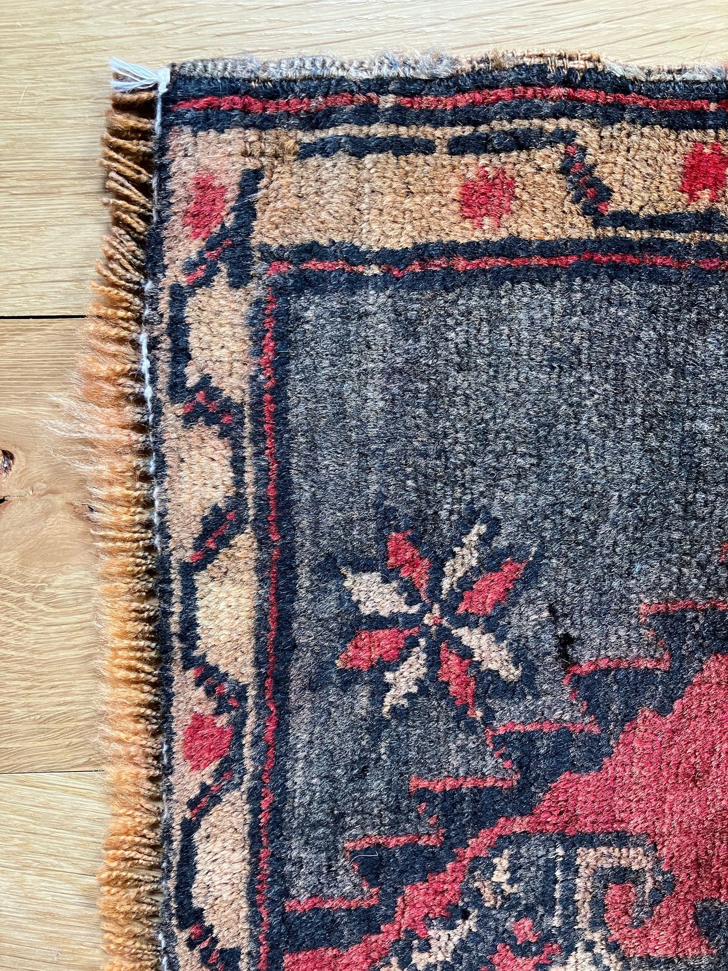 Handmade Vintage Turkish Entryway Rug 1'8" X 2'10"