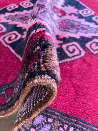 Handmade Vintage Turkish Small Rug 2'8" X 2'7"