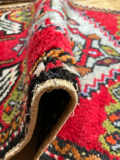Handmade Vintage Turkish Entryway Rug 1'9" X 3'3"