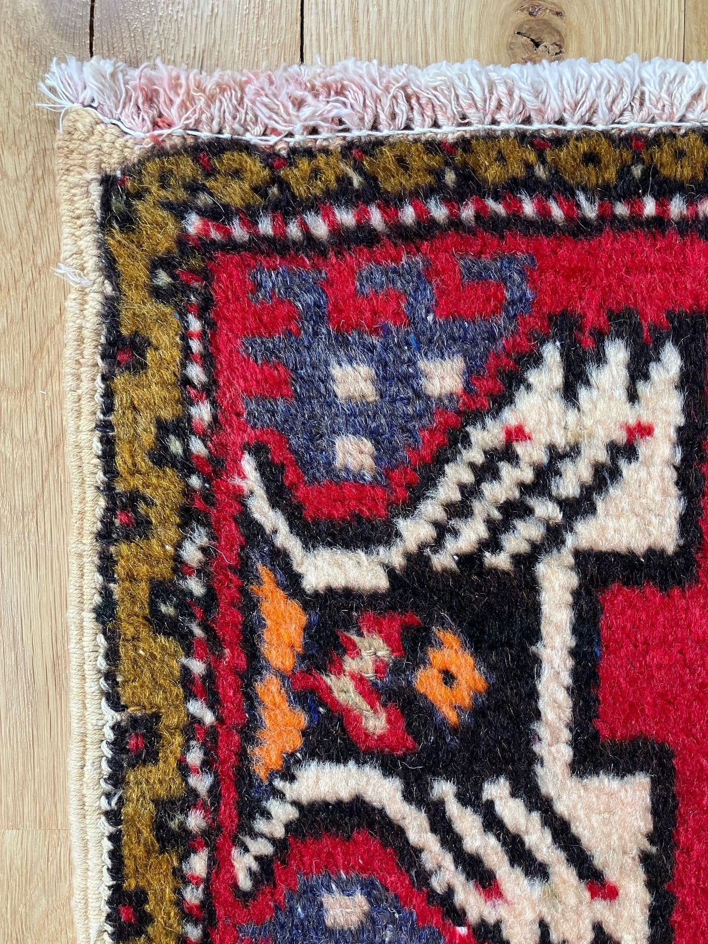 Handmade Vintage Turkish Entryway Rug 1'8" X 3'3"
